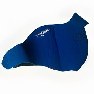 Vintage The Masque Neoprene Blue Ski Mask Face Warmer Snowboard US Made Size L